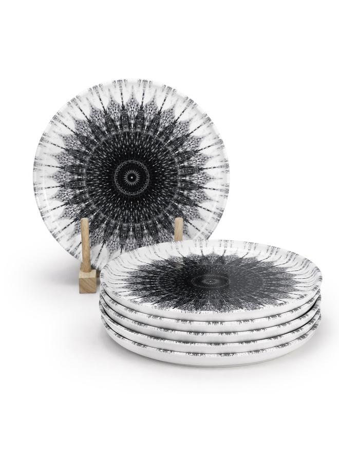 EDESSA Set Of 6 - Cosmo 20Cm Ceramic Dessert Plate, Multicolor - Image 4